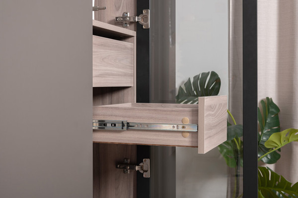 Изображение товара Шкаф-пенал с витриной Mobi Роквуд 16.322.04 (эмили блаш U9135)