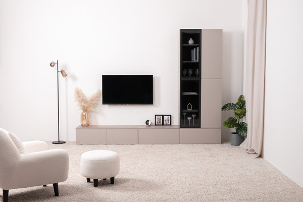 Изображение товара Шкаф с витриной Mobi Роквуд навесной 16.322.02 (эмили блаш U9135)