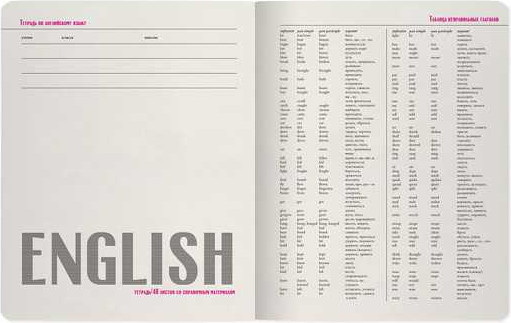 Изображение товара Тетрадь предметная Альт Simple Black. Английский язык / 7-48-1225/08 (48л)