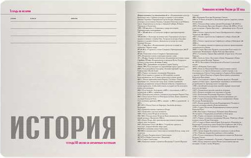 Изображение товара Тетрадь предметная Альт Simple Black. История / 7-48-1225/04 (48л)