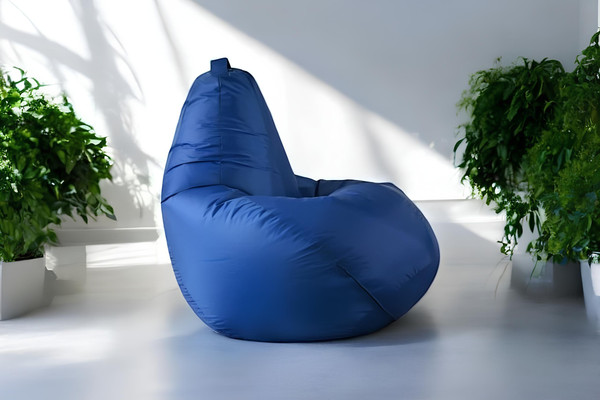 Изображение товара Бескаркасное кресло Mio Tesoro Груша XXXL / GF-140x95-SI (синий)