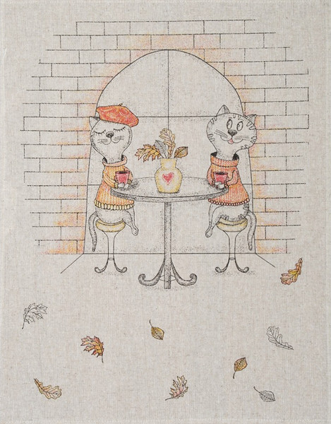 Изображение товара Набор полотенец Pole Kvetak (Беларускі лён) 46x60 24С27-ШР/р.п./ф.кор. (1 Мяу-мяу/сорт 1)