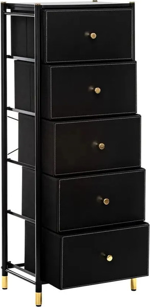 Изображение товара Комод Импэкс Нирита/Хайди 5 ящиков (черный)