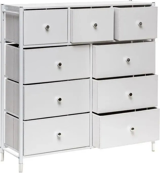 Изображение товара Комод Импэкс Нирита/Хайди 9 ящиков (белый)