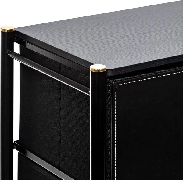 Изображение товара Комод Импэкс Нирита/Хайди 9 ящиков (черный)