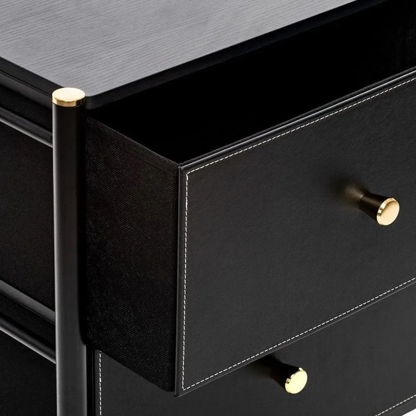 Изображение товара Комод Импэкс Нирита/Хайди 9 ящиков (черный)