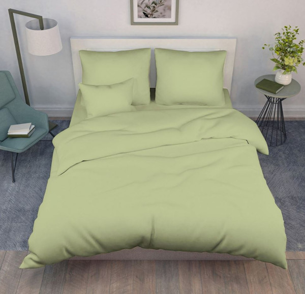 Изображение товара Простыня Реноме Поплин на резинке 180x200x30 (оливковый)
