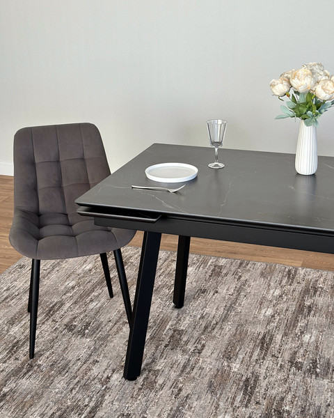 Изображение товара Обеденный стол ДСВ Герцог 140x80x30 (черный)