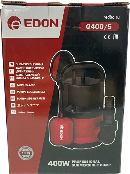 Изображение товара Дренажный насос Edon Q400/5