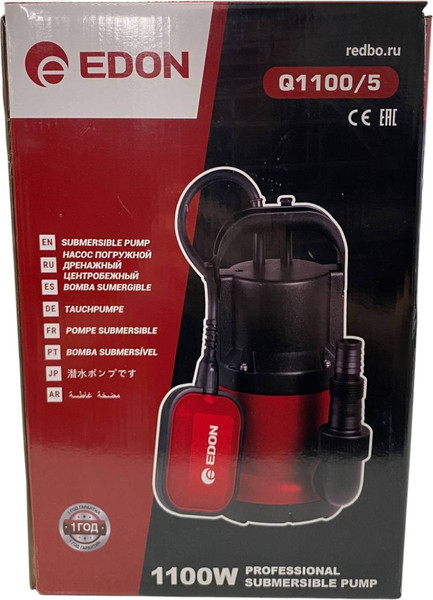Изображение товара Дренажный насос Edon Q1100/5
