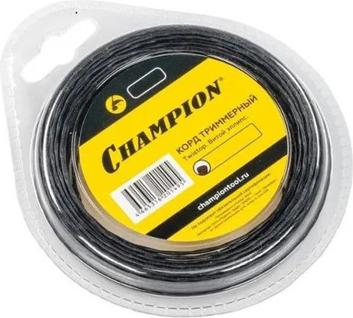 Изображение товара Леска для триммера Champion Ellipse Twist 2.4мм / C7101 (50м)