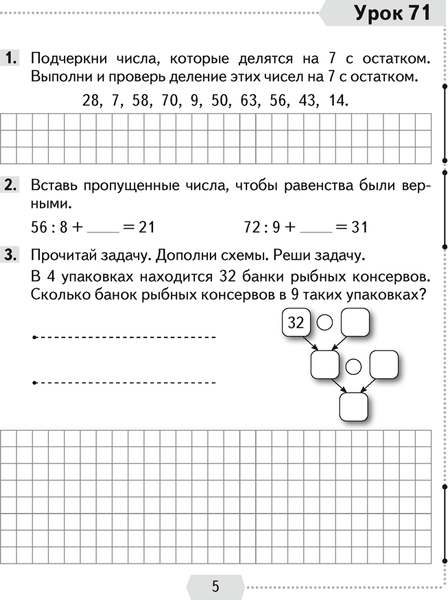 Изображение товара Рабочая тетрадь Аверсэв Математика. 3 класс. Часть 2 2025, мягкая обложка (Муравьева Галина)