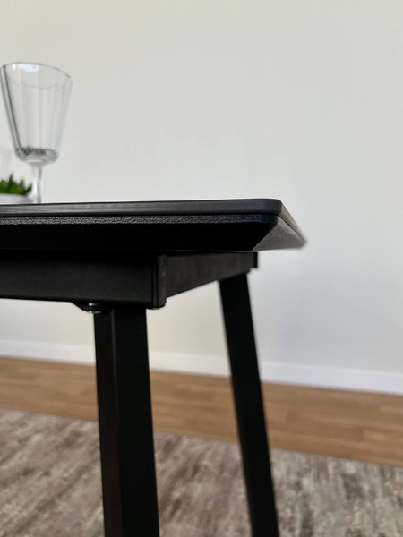 Изображение товара Обеденный стол ДСВ Граф 100x80 (черный)