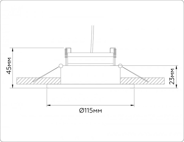 Изображение товара Точечный светильник Ambrella TN51913 BK (черный)