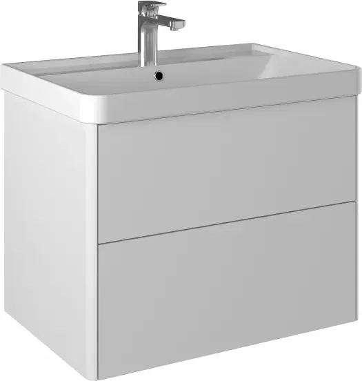 Изображение товара Тумба с умывальником Briz Сенсе 70 / 248 03-18070-20 00 БЕЛ