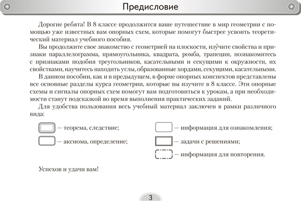 Изображение товара Учебное пособие Аверсэв Геометрия. 8 класс. Опорные конспекты. 2025, мягкая обложка (Мещерякова Анжелика)