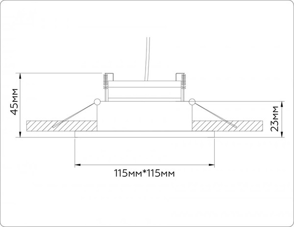 Изображение товара Точечный светильник Ambrella TN51917 BK (черный)