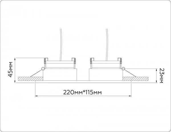 Изображение товара Точечный светильник Ambrella GX53 TN51919/2 WH (белый)