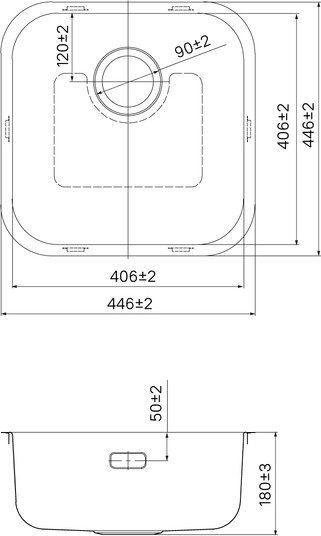 Изображение товара Мойка кухонная IDDIS Mate MAT44GMi77