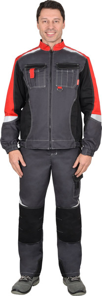 Изображение товара Комплект рабочей одежды Sardoba Tekstil Фаворит-мега с полукомбинезоном (р.52-54, 194-200)