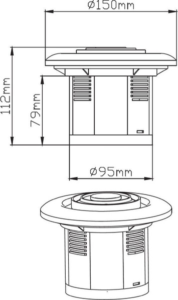 Изображение товара Вентилятор накладной Diadonna D05-W10