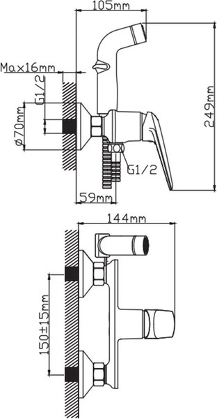 Изображение товара Смеситель Diadonna D171-20