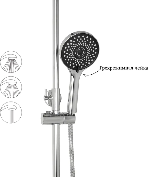 Изображение товара Душевая система со смесителем Diadonna D65-35003