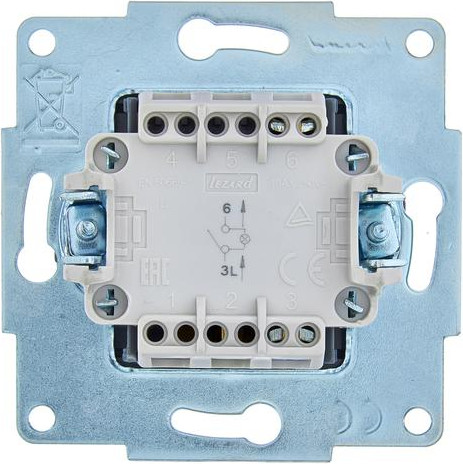 Изображение товара Выключатель Lezard Asti 7081-4288-111 (черный бархат)