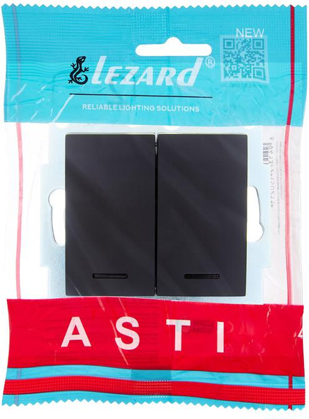 Изображение товара Выключатель Lezard Asti 7081-4288-112 (черный бархат)