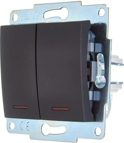 Изображение товара Выключатель Lezard Asti 7081-4288-112 (черный бархат)