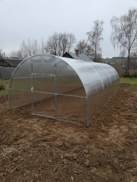 Изображение товара Теплица ИМпласт ЕвроПласт Титан 3х8 дуги 40х20 шаг 67 / 15343 (с сотовым поликарбонатом 4мм)