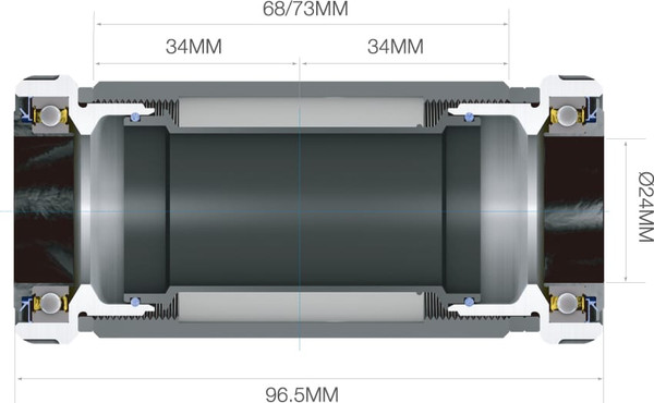 Изображение товара Каретка для велосипеда Prowheel PW-MBB73+ / PR11032