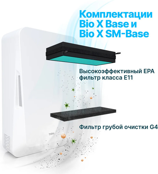 Изображение товара Проветриватель с нагревом Tion Бризер Bio X SM Standart