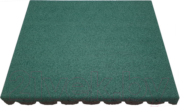 Изображение товара Резиновая плитка Rubtex Classic 500x500x30 (зеленый)