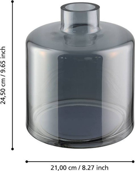 Изображение товара Ваза Eglo Nabas 421385 (стекло, черный зеркальный)