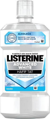 Изображение товара Ополаскиватель для полости рта Listerine Advanced White Экспертное отбеливание (500мл)