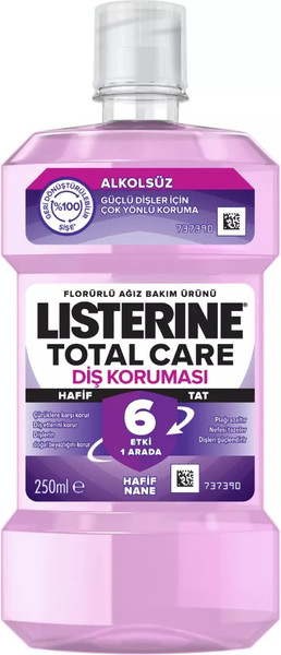 Ополаскиватель для полости рта Listerine Total Care Защита зубов без спирта (250мл)