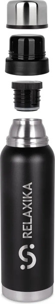 Изображение товара Термос для напитков Relaxika 103 (1л, черный)