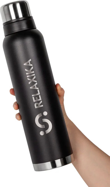 Изображение товара Термос для напитков Relaxika 103 (1.6л, черный)
