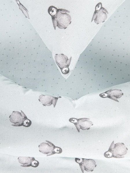 Изображение товара Комплект постельного белья Ночь нежна Пингви Стандарт 1.5сп 70x70 / 5000114-1+510920-2