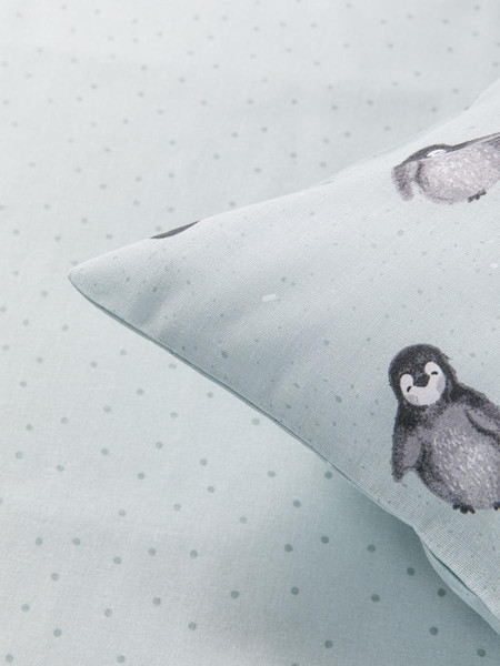 Изображение товара Комплект постельного белья Ночь нежна Пингви Стандарт 1.5сп 70x70 / 5000114-1+510920-2
