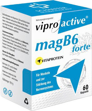 Изображение товара Комплексная пищевая добавка Viproactive МагБ6 Форте (60 капсул)