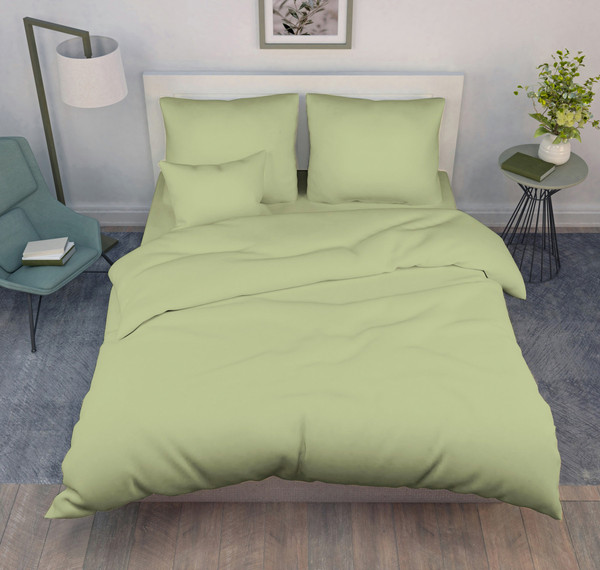 Изображение товара Простыня Реноме Евро Поплин 220x240 (оливковый)