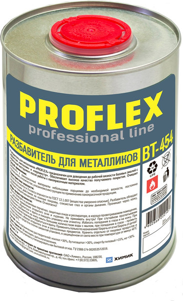 Изображение товара Разбавитель краски Химик Proflex для металликов / 66222107 (1л)