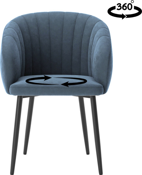 Изображение товара Стул Табурет Верона поворотный (бренди 08/каркас черный)