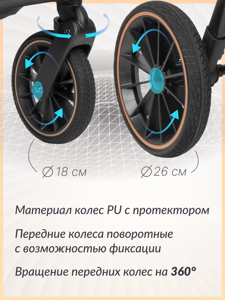 Изображение товара Детская универсальная коляска Farfello Liberty 3в1 / LBR-1 (магический черный)