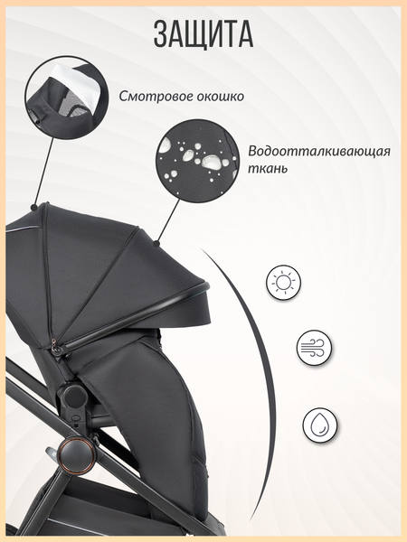 Изображение товара Детская универсальная коляска Farfello Liberty 3в1 / LBR-1 (магический черный)