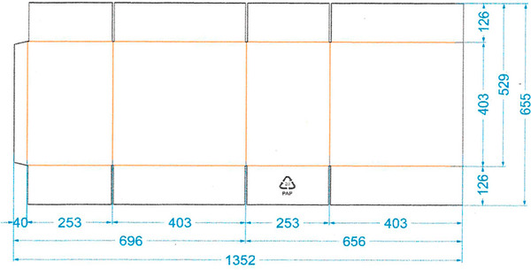 Изображение товара Набор коробок самосборных No Brand КТ-22В бурый 40x25x40 / A00029206  (5шт)