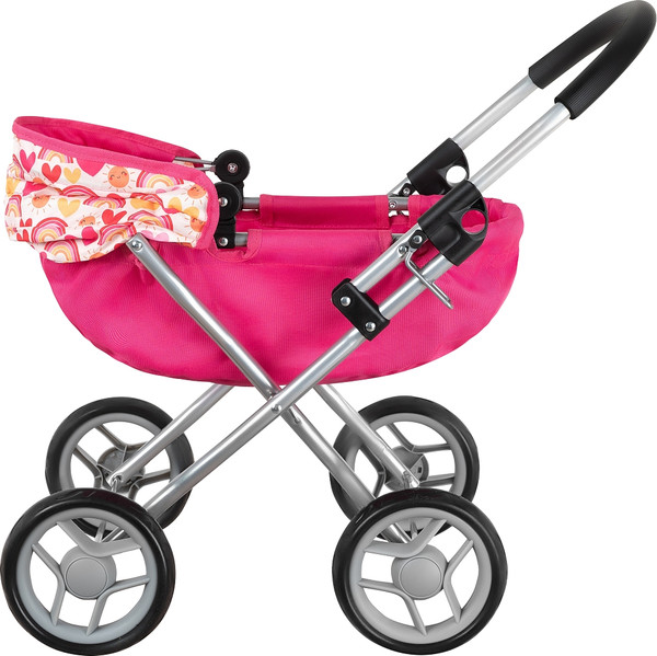 Изображение товара Коляска для куклы Pituso 9325A-Pink-2024 (розовый/сердечки)