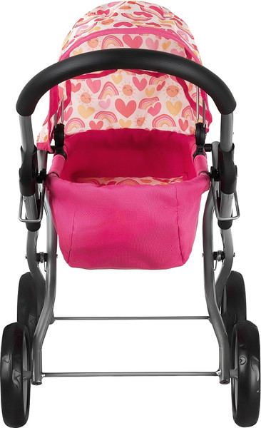 Изображение товара Коляска для куклы Pituso 9325A-Pink-2024 (розовый/сердечки)
